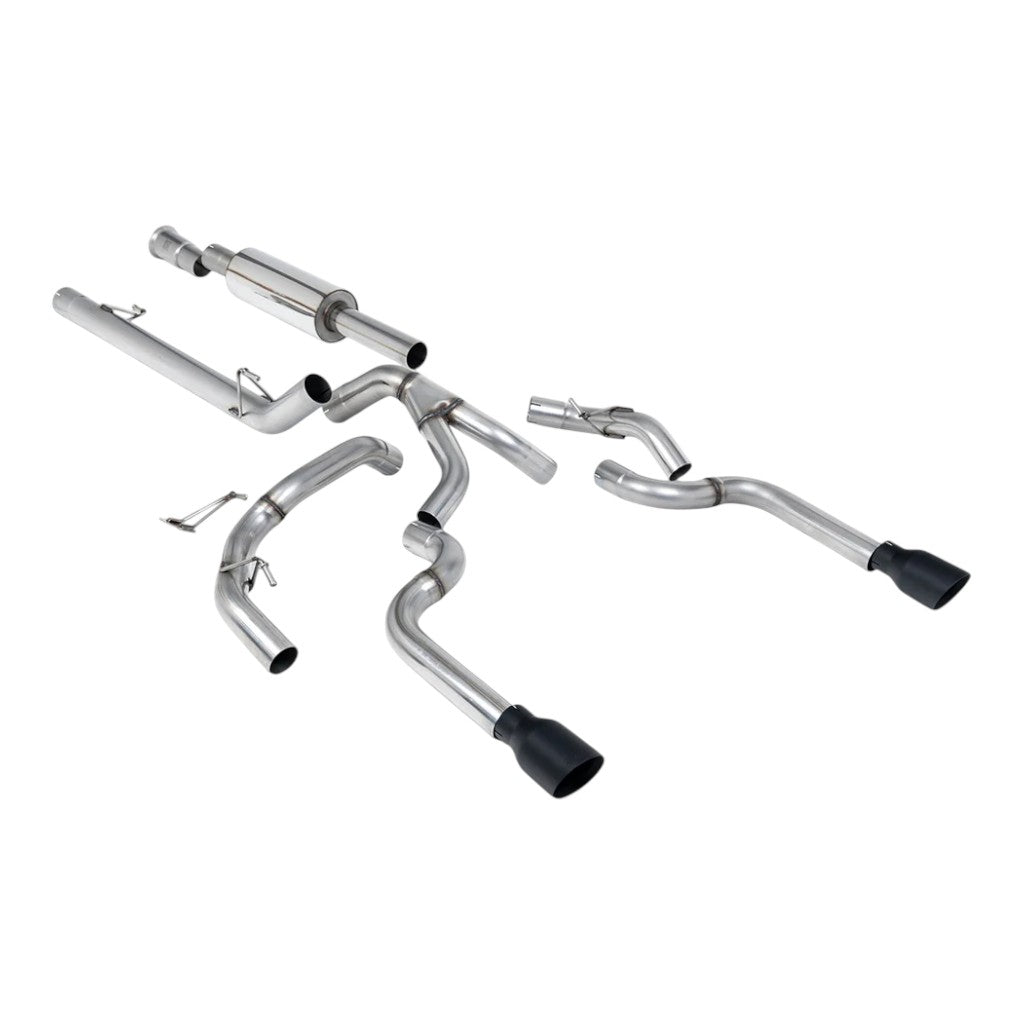 MILLTEK SSXFD469 Cat-Back Exhaust, 3" (Cerakote Black GT-100 Tip) for FORD F-150 5.0L / 3.5L EcoBoost 2021- Photo-0 