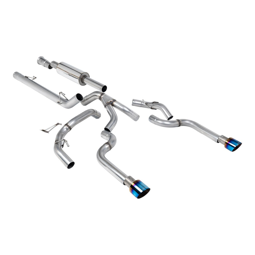 MILLTEK SSXFD479 Cat-Back Exhaust, 3" (Burnt Titanium GT-100 Tips) for FORD F-150 5.0L / 3.5L EcoBoost 2021- Photo-0 