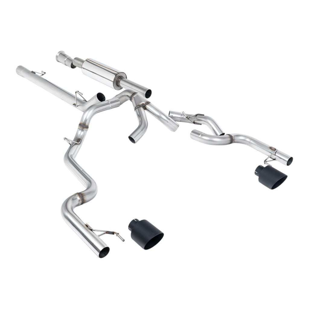 MILLTEK SSXFD493 Cat-Back Exhaust, 3" (Cerakote Black GT-115 Tips) for FORD F-150 5.0L / 3.5L EcoBoost 2021- Photo-0 