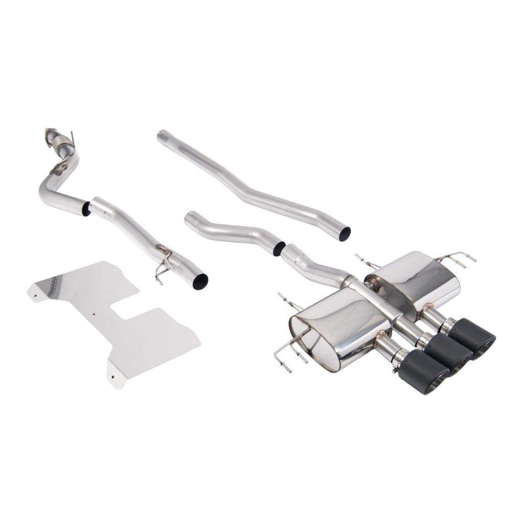 MILLTEK SSXHO298 Cat-Back Exhaust, 3" (Carbon JET-115 Trims) for HONDA Civic Type R (FL5) 2022- Photo-0 