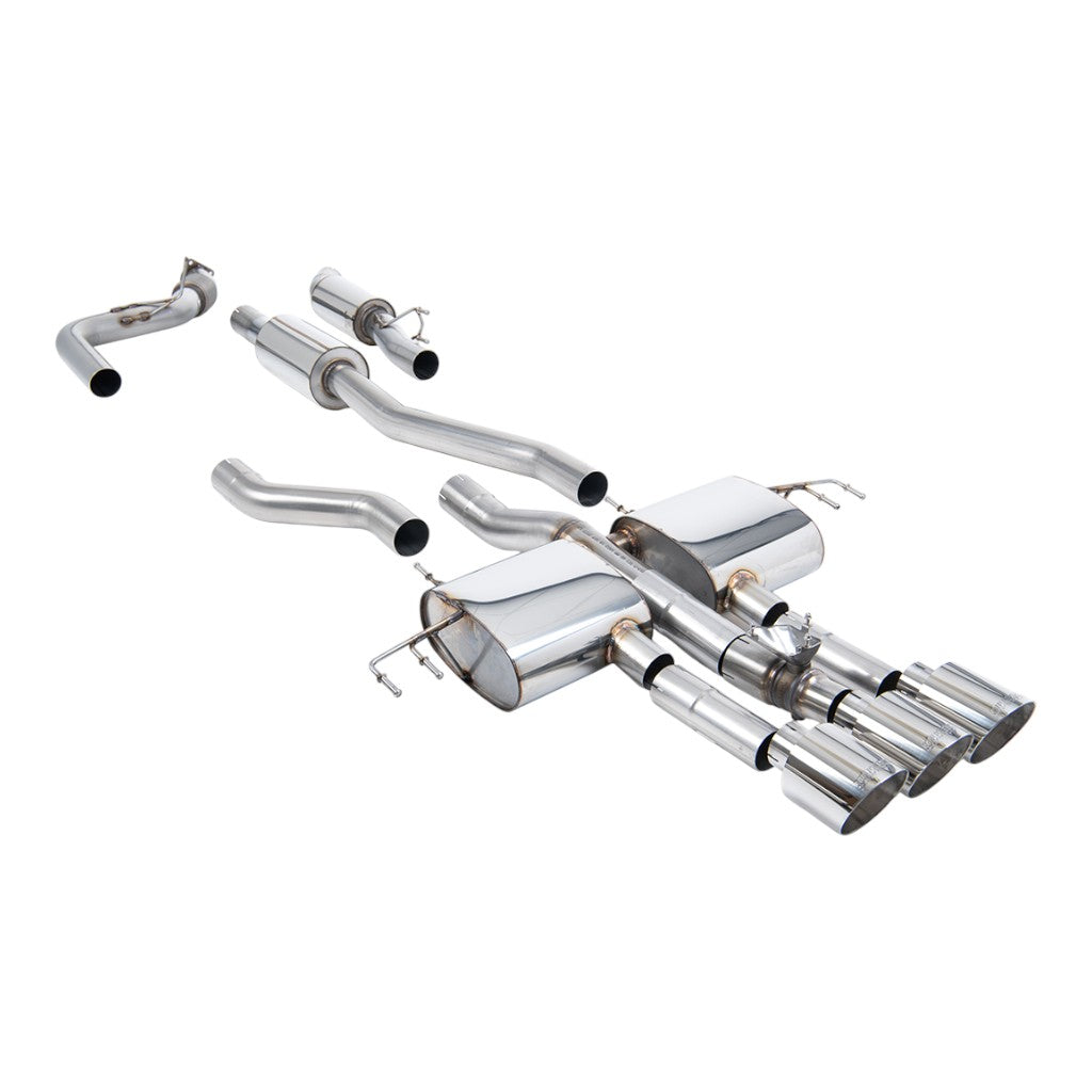 MILLTEK SSXHO310 Cat-Back Exhaust, 3" (Polished GT-115 Trims) for ACURA Integra Type S (DE5) 2023- Photo-0 