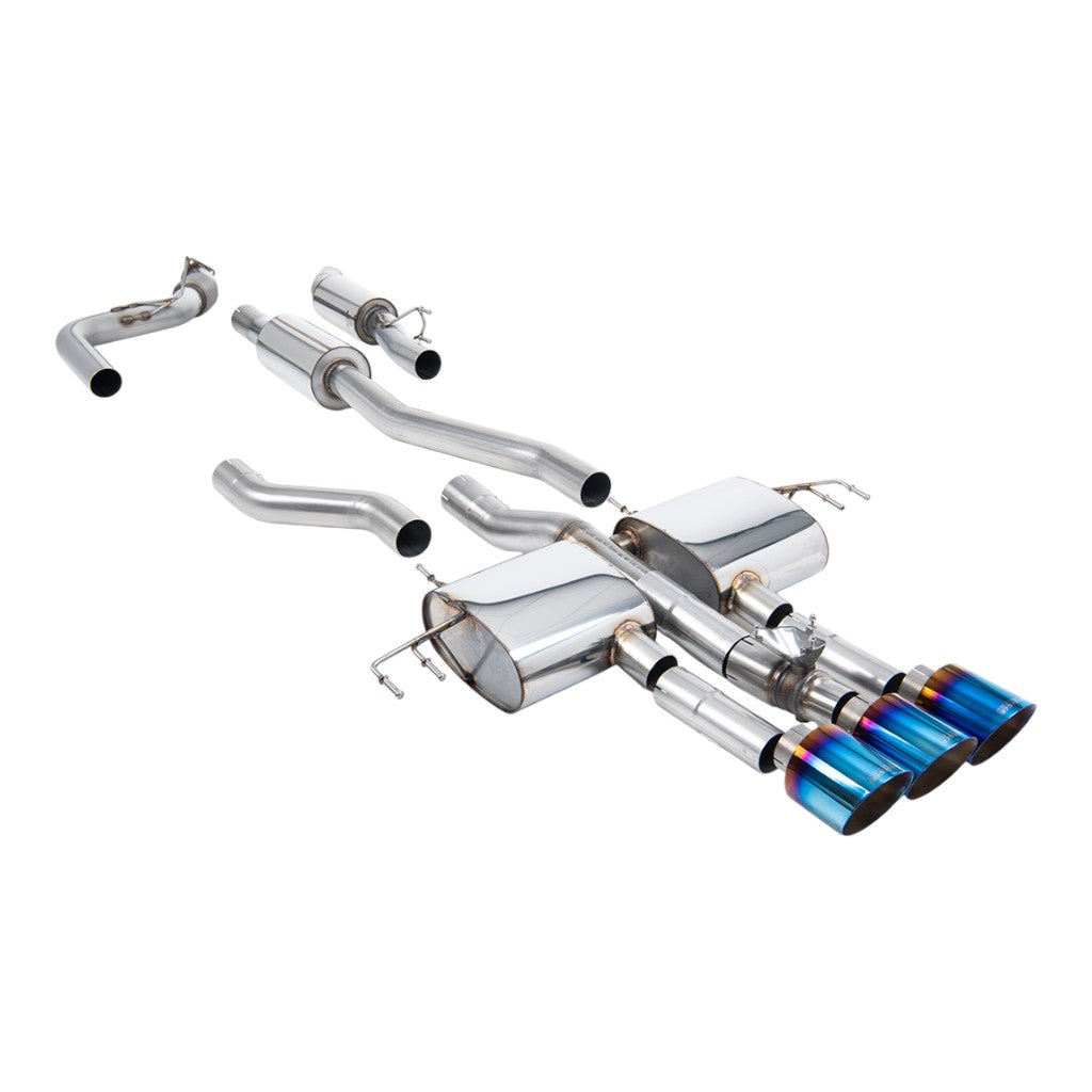 MILLTEK SSXHO313 Cat-Back Exhaust, 3" (Blue Titanium GT-115 Trims) for ACURA Integra Type S (DE5) 2023- Photo-0 