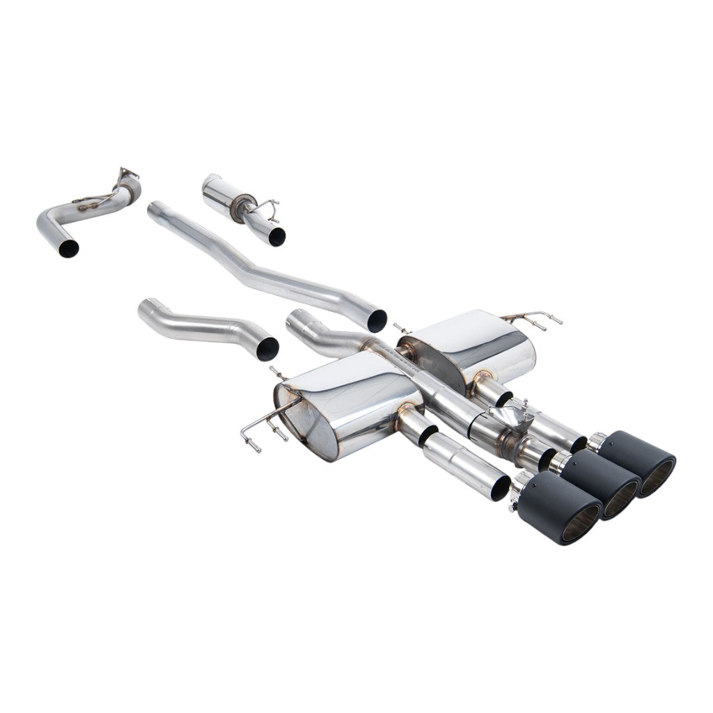 MILLTEK SSXHO319 Cat-Back Exhaust, 3" (Carbon JET-115 Trims) for ACURA Integra Type S (DE5) 2023- Photo-0 