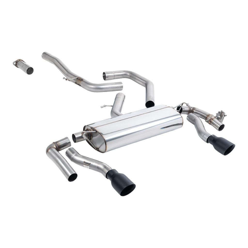 MILLTEK SSXHY179 Filter-Back Exhaust, 3" (Cerakote Black GT-100 Trims) for KIA Proceed GT 1.6 OPF/GPF 2019- Photo-0 