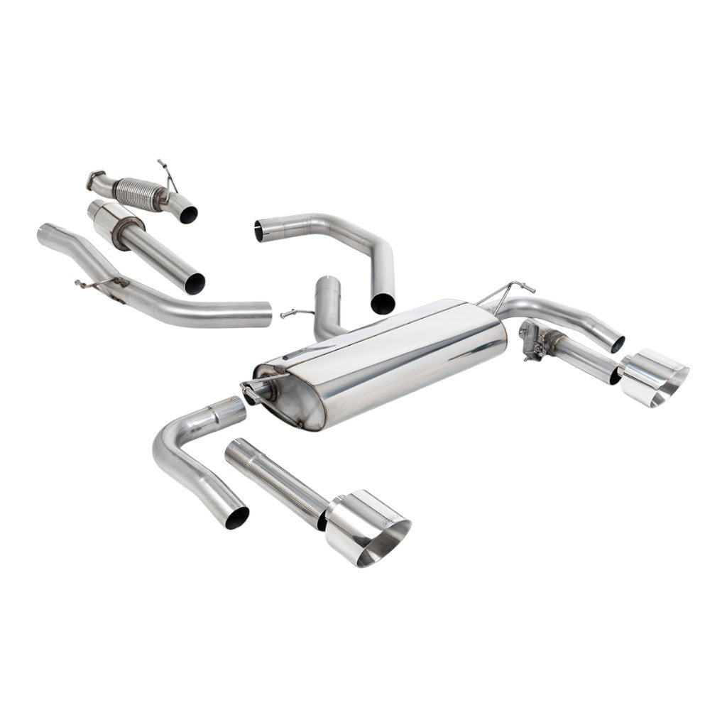 MILLTEK SSXHY193 Cat-Back Exhaust, 3" (Polished GT-139 Tips) for HYUNDAI Elantra N 2.0L Non-OPF/GPF 2021- Photo-0 