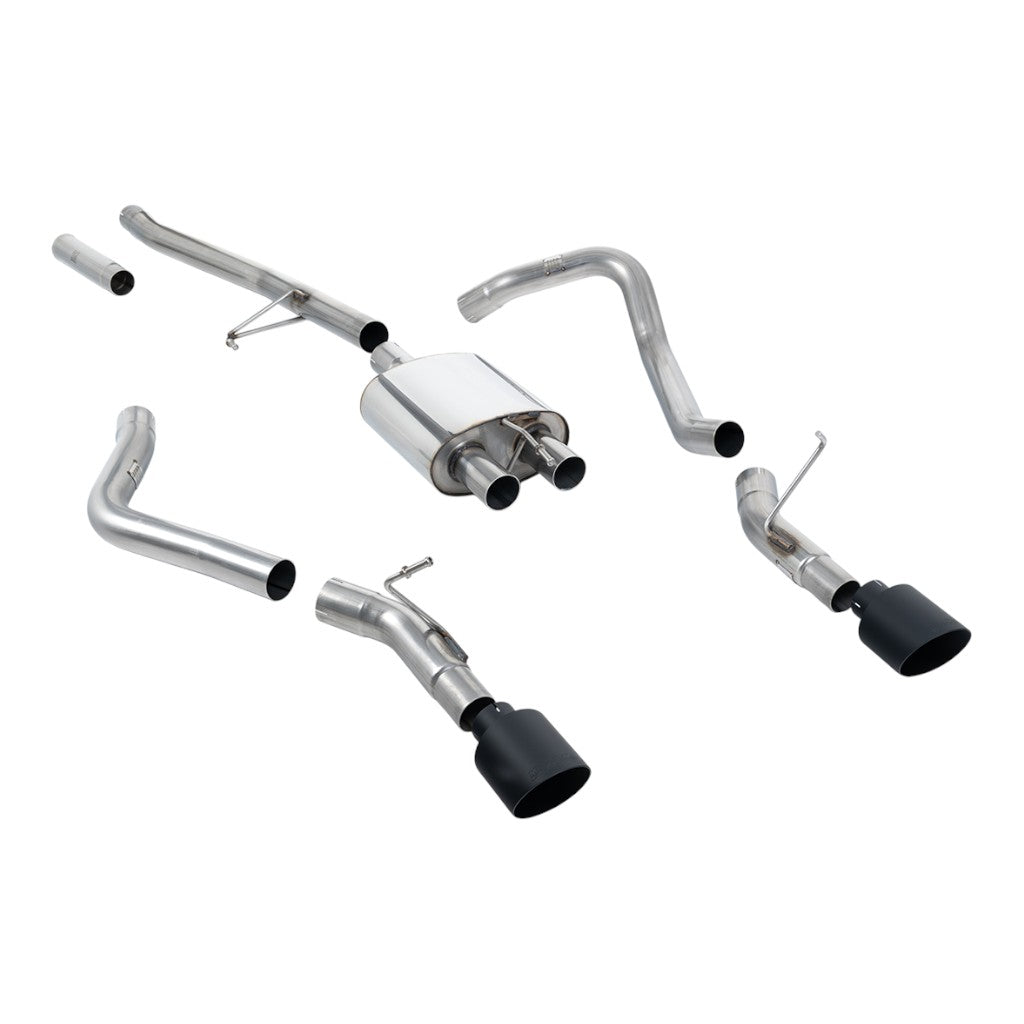 MILLTEK SSXJP102 Cat-Back Exhaust, 2.76" (Cerakote Black GT-115 Tips) for JEEP Gladiator 3.6 (JT) 2020- Photo-0 