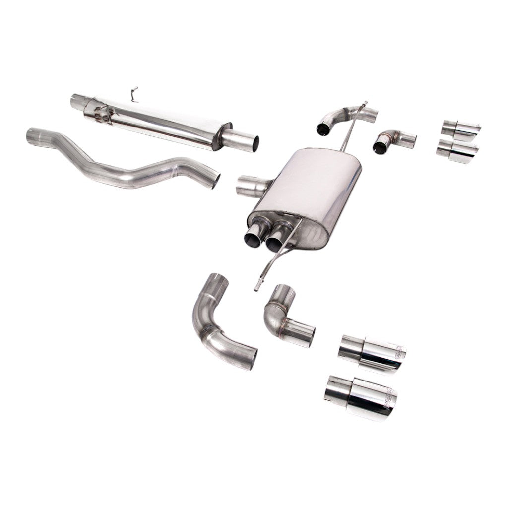 MILLTEK SSXLR100 Filter-Back Exhaust, 3" (Polished GT-90 Trims) for LAND ROVER Defender 110 P400 2020- Photo-0 