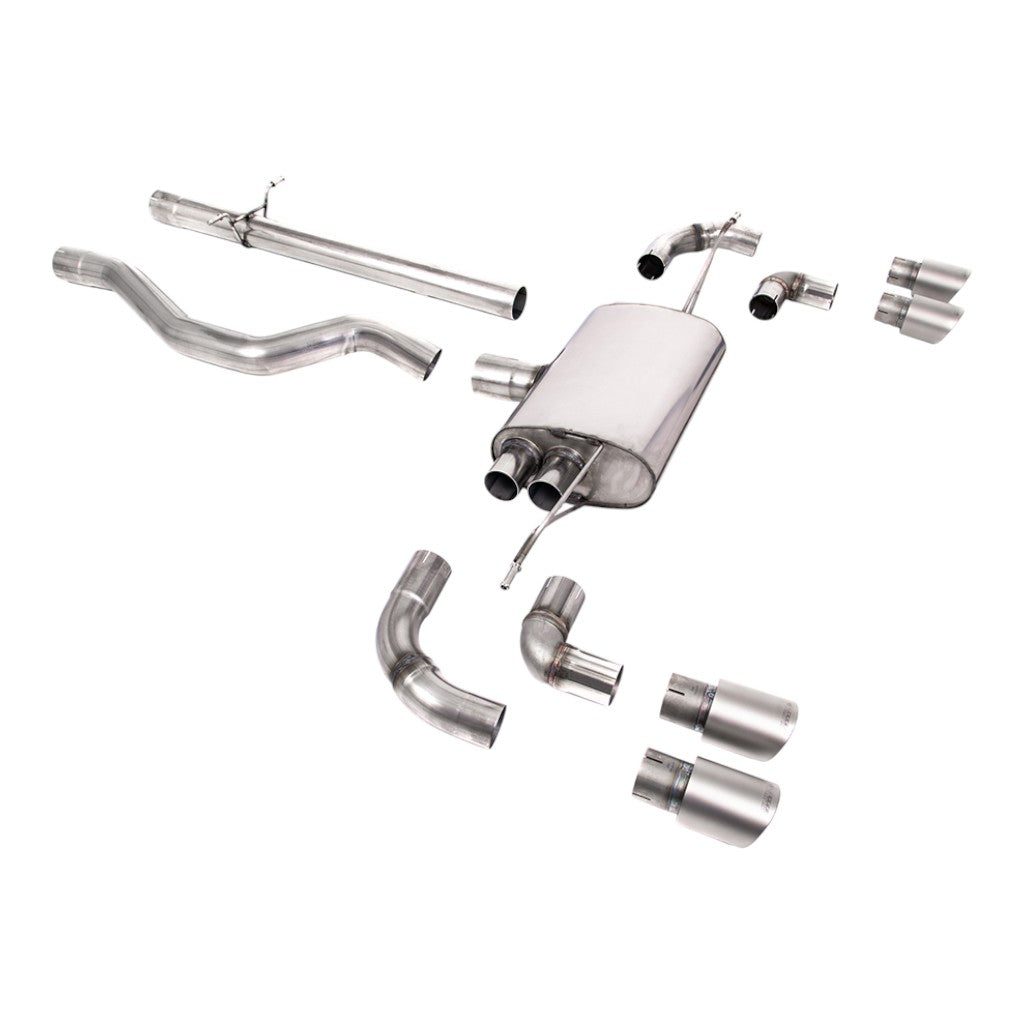 MILLTEK SSXLR107 Filter-Back Exhaust, 3" (Titanium GT-90 Trims) for LAND ROVER Defender 110 P400 2020- Photo-0 