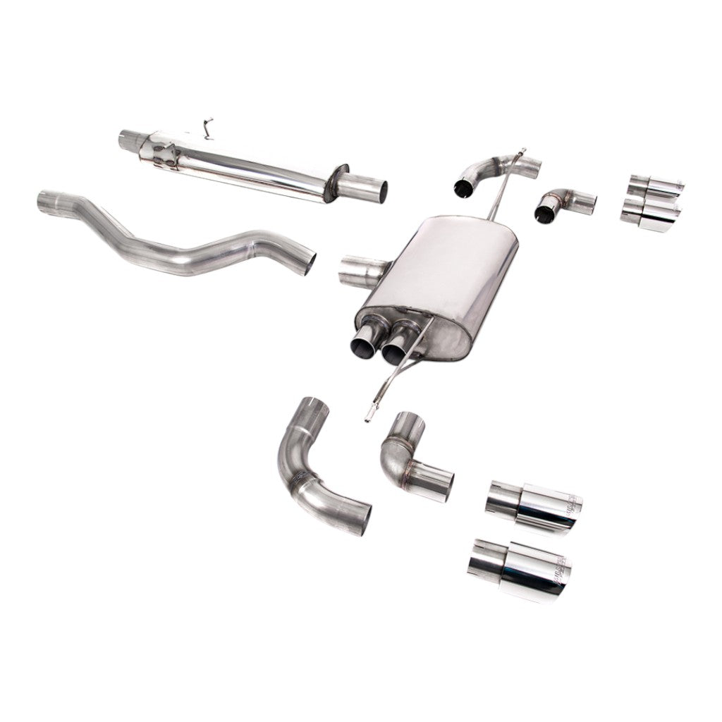 MILLTEK SSXLR130 Filter-Back Exhaust, 2.76" (Carbon JET-90 Trims) for LAND ROVER Defender 110 P300 / P400e 2020- Photo-0 