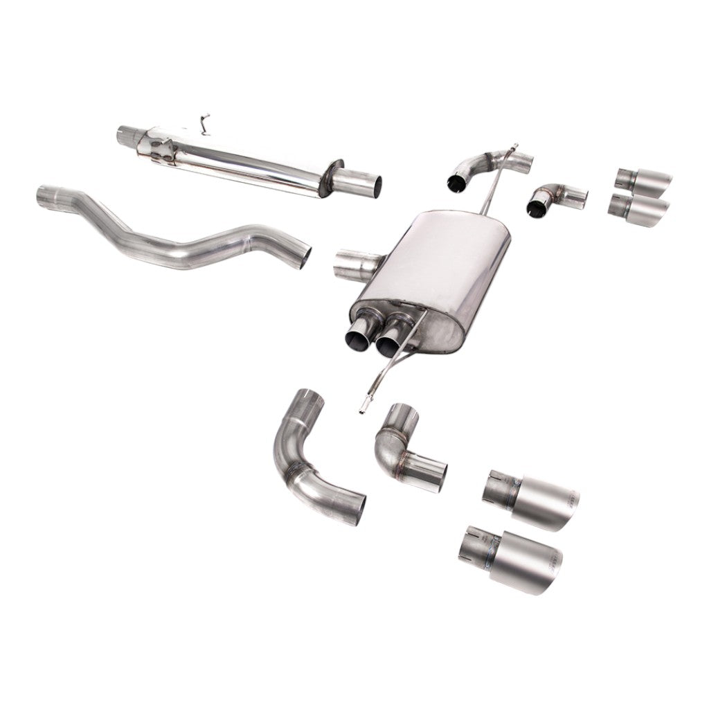 MILLTEK SSXLR132 Filter-Back Exhaust, 3" (Titanium GT-90 Trims) for LAND ROVER Defender 110 P300 / P400e 2020- Photo-0 