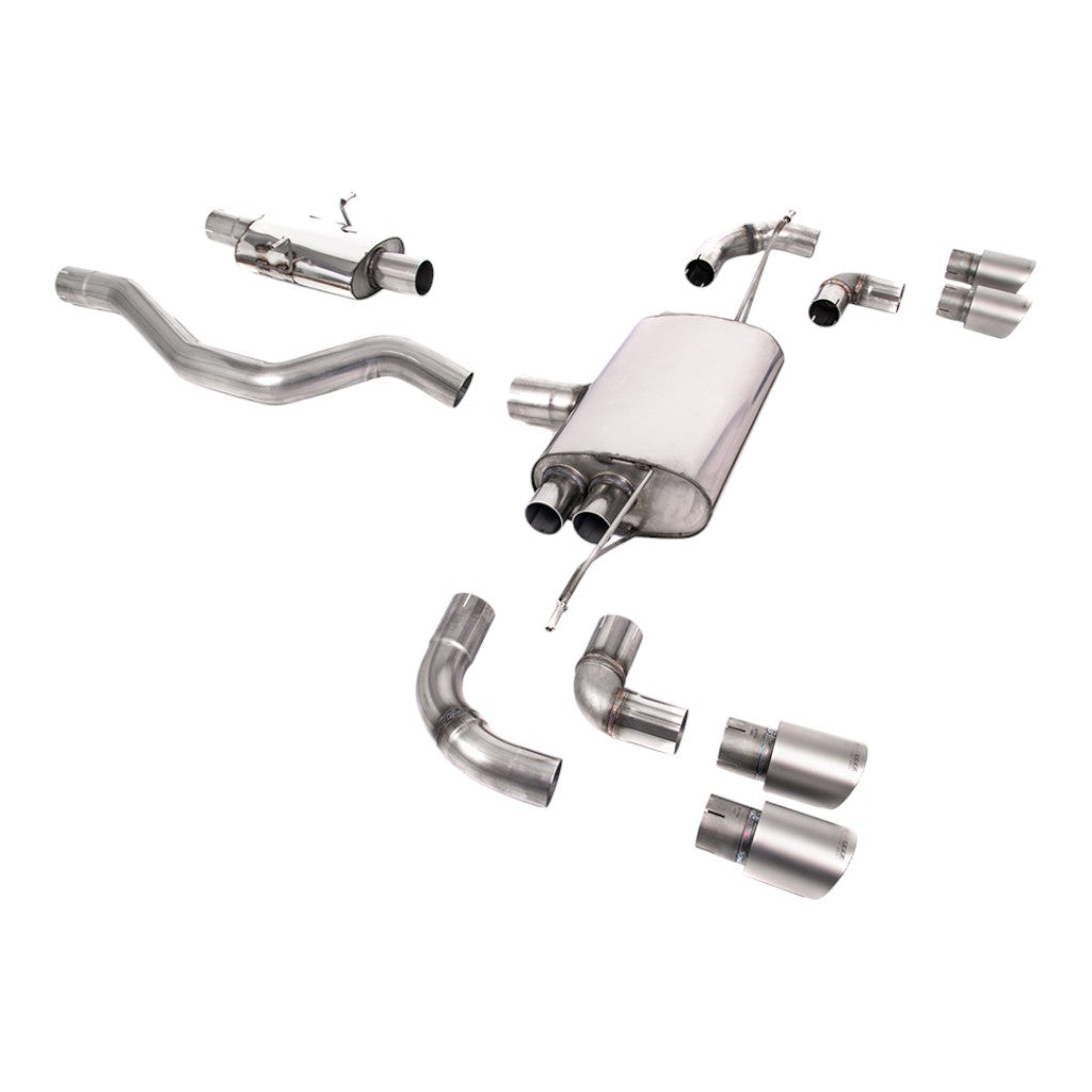 MILLTEK SSXLR142 Filter-Back Exhaust, 3" (Titanium GT-90 Trims) for LAND ROVER Defender 90 P300 / P400e 2020- Photo-0 