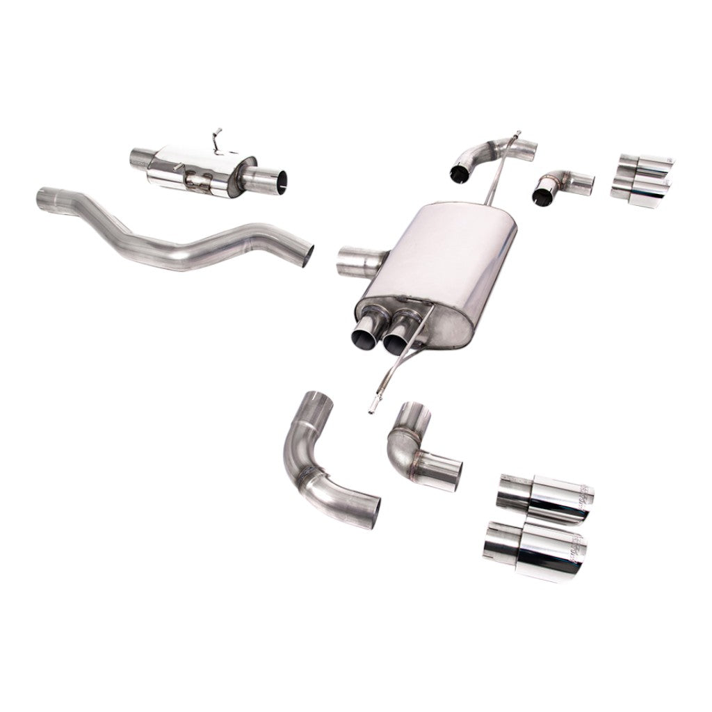 MILLTEK SSXLR150 Filter-Back Exhaust, 3" (Polished GT-90 Trims) for LAND ROVER Defender 90 P400 2020- Photo-0 