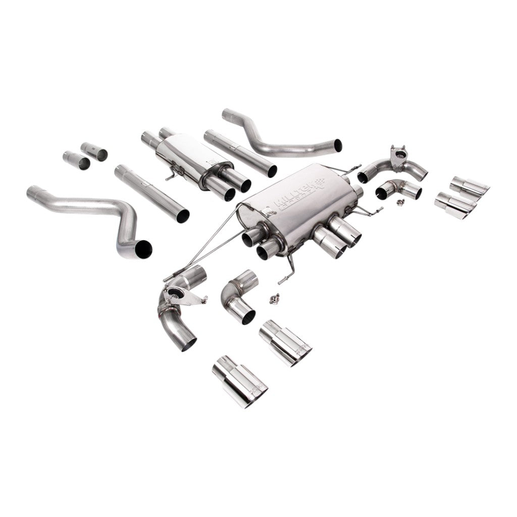 MILLTEK SSXLR178 Cat-Back Exhaust, 2.76" (Polished GT-90 Trims) for LAND ROVER Defender 110 P525 Non-OPF/GPF 2021- Photo-0 