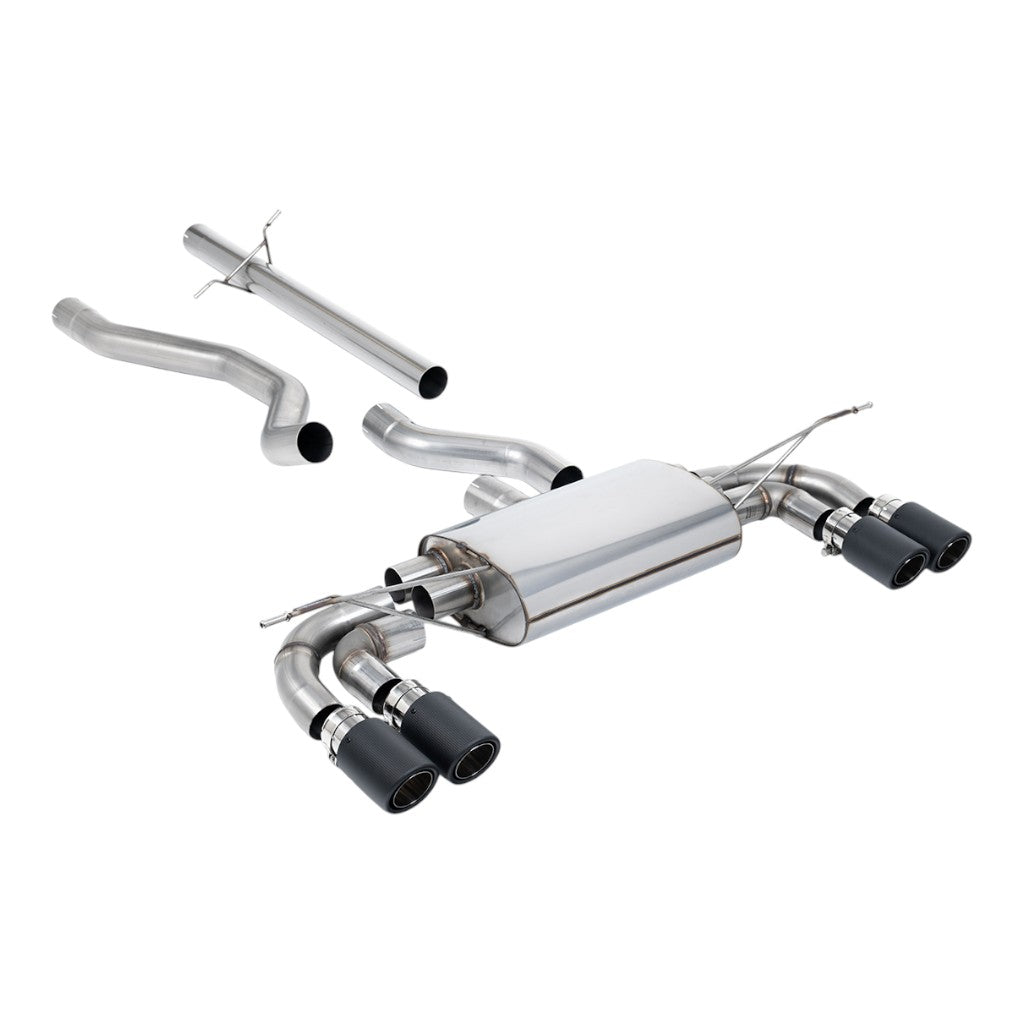 MILLTEK SSXLR213 Filter-Back Exhaust with Jet-90 Carbon Trims for LAND ROVER Defender 130 P400 (L663) Photo-0 