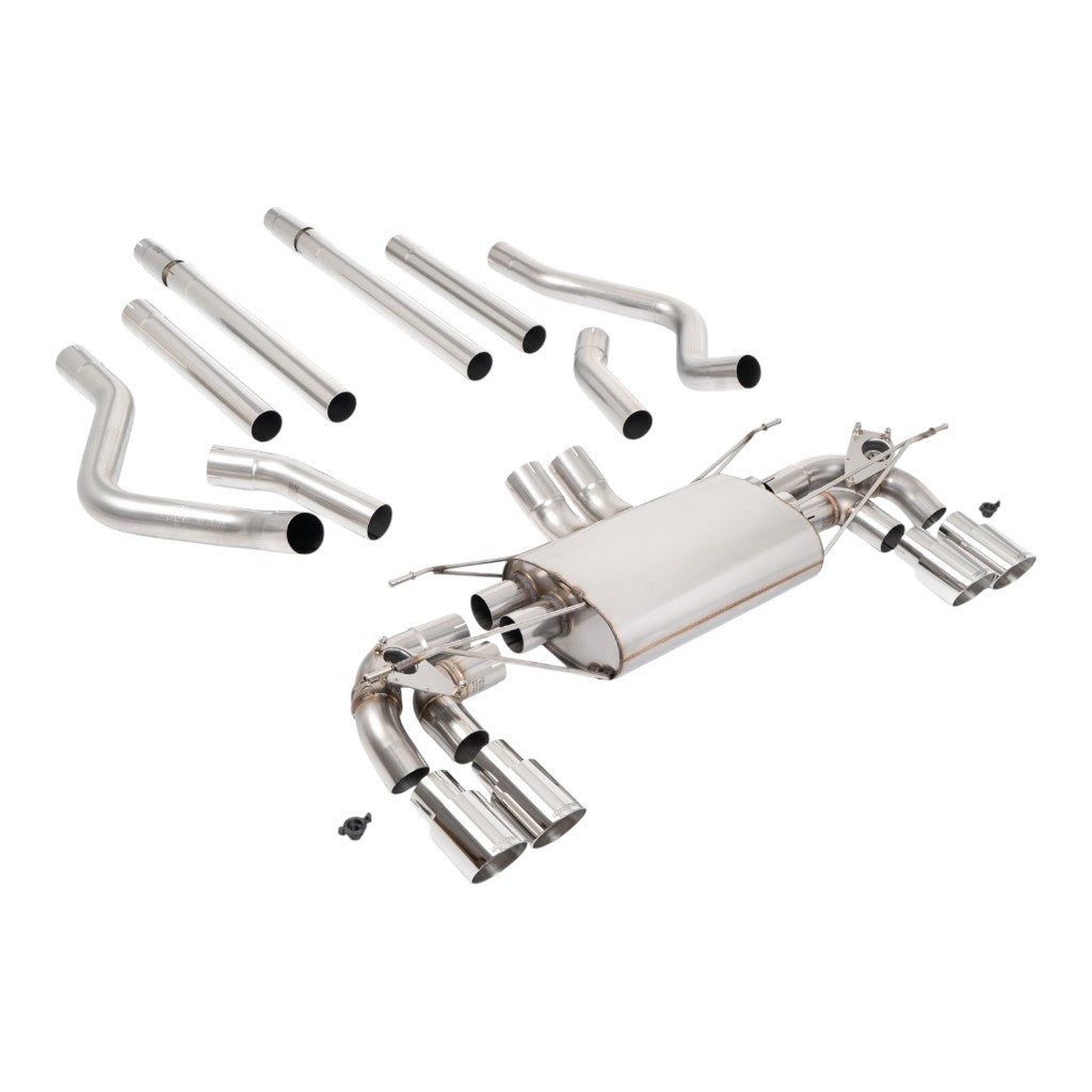 MILLTEK SSXLR234 Cat-Back Exhaust, 2.76" (Polished GT-90 Trims) for LAND ROVER Defender 130 5.0 2023- Photo-0 