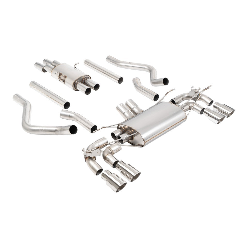 MILLTEK SSXLR239 Cat-Back Exhaust, 2.76" (Polished GT-90 Trims) for LAND ROVER Defender 130 5.0 2023- Photo-0 