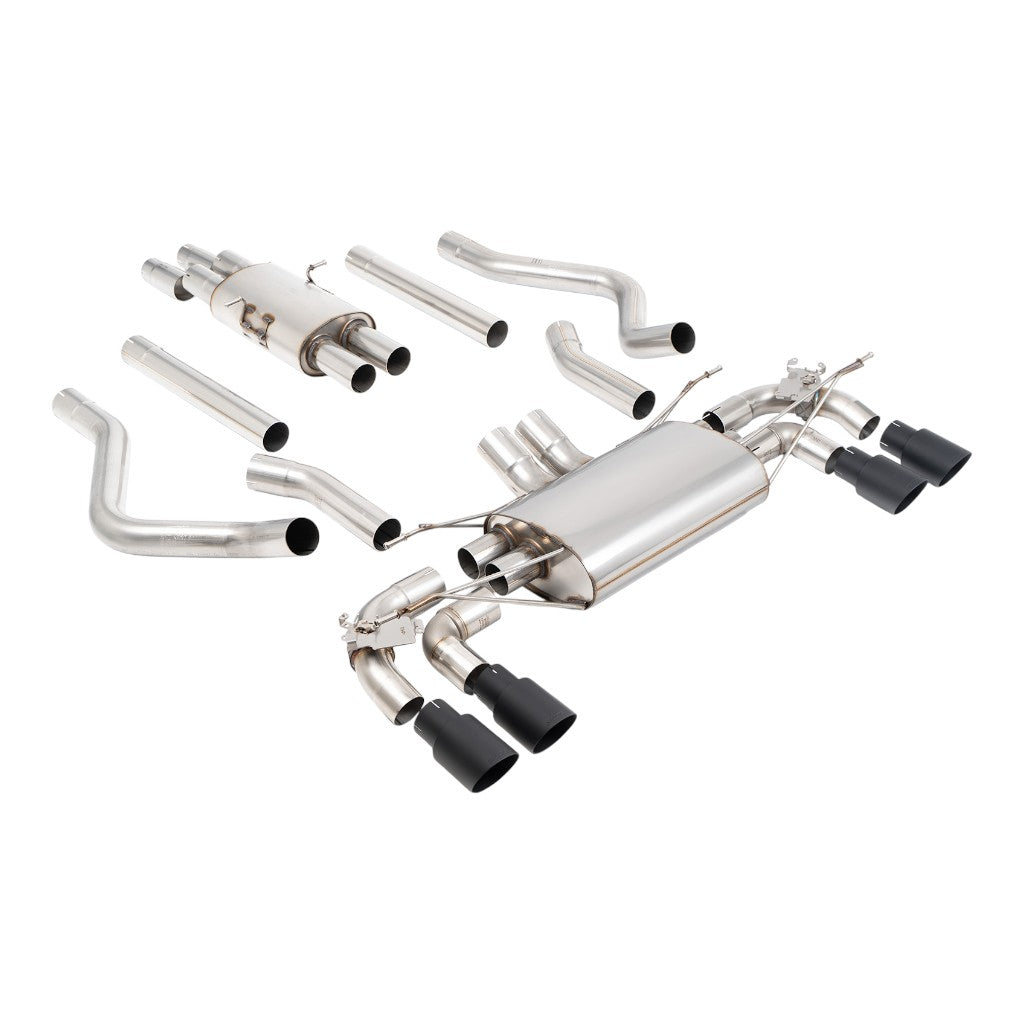 MILLTEK SSXLR240 Filter-Back Exhaust, 2.76" (Cerakote Black GT-90 Trims) for LAND ROVER Defender 130 5.0 2023- Photo-0 