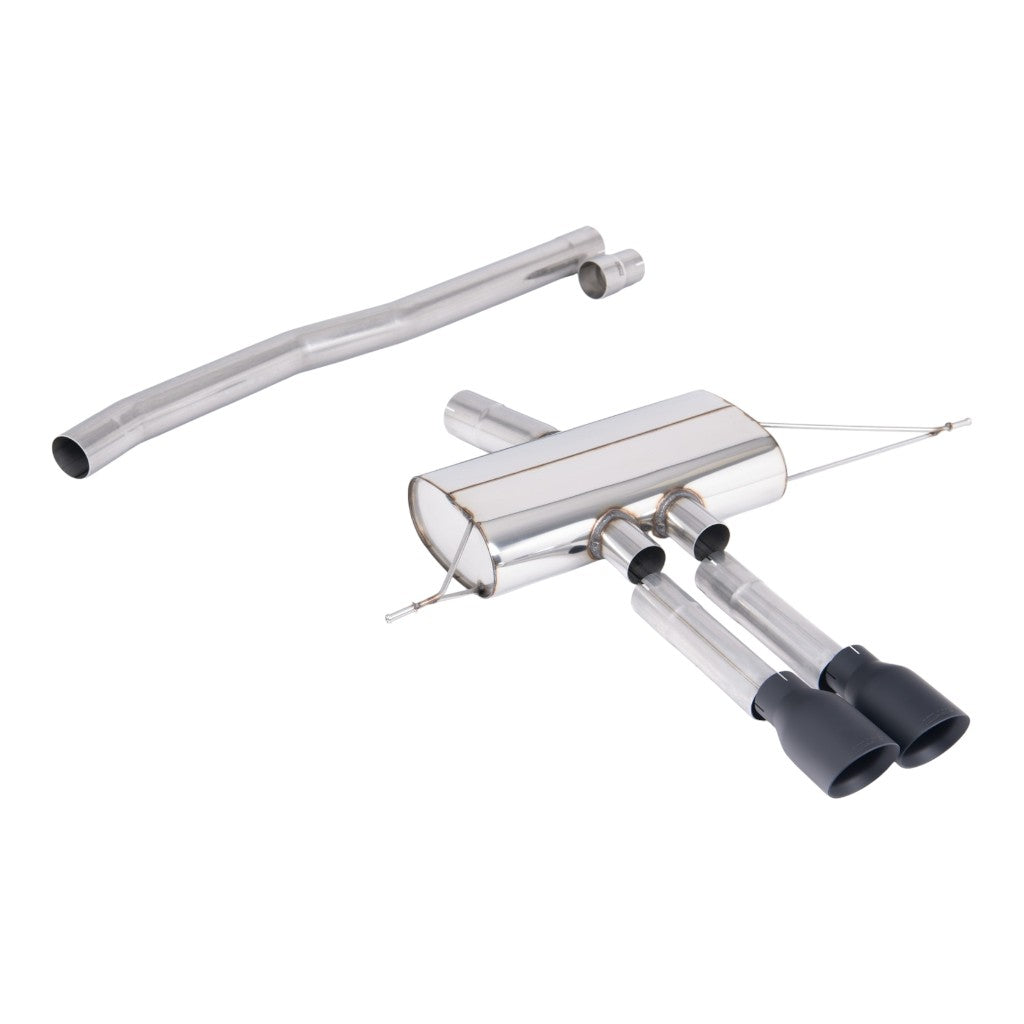 MILLTEK SSXM493 Filter-Back Exhaust, 3" (Cerakote Black GT-100 Tips) for MINI Cooper S (F66) 2024- Photo-0 