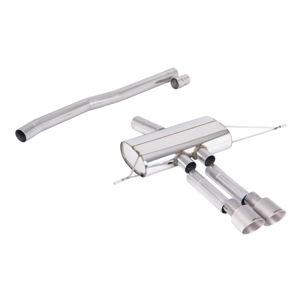 MILLTEK SSXM494 Filter-Back Exhaust, 3" (Brushed Titanium GT-100 Tips) for MINI Cooper S (F66) 2024- Photo-0 