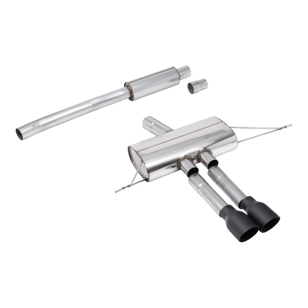 MILLTEK SSXM505 Filter-Back Exhaust, 3'' (GT-100 Cerakote Black Tips) for MINI Cooper S (F66) 2024- Photo-0 