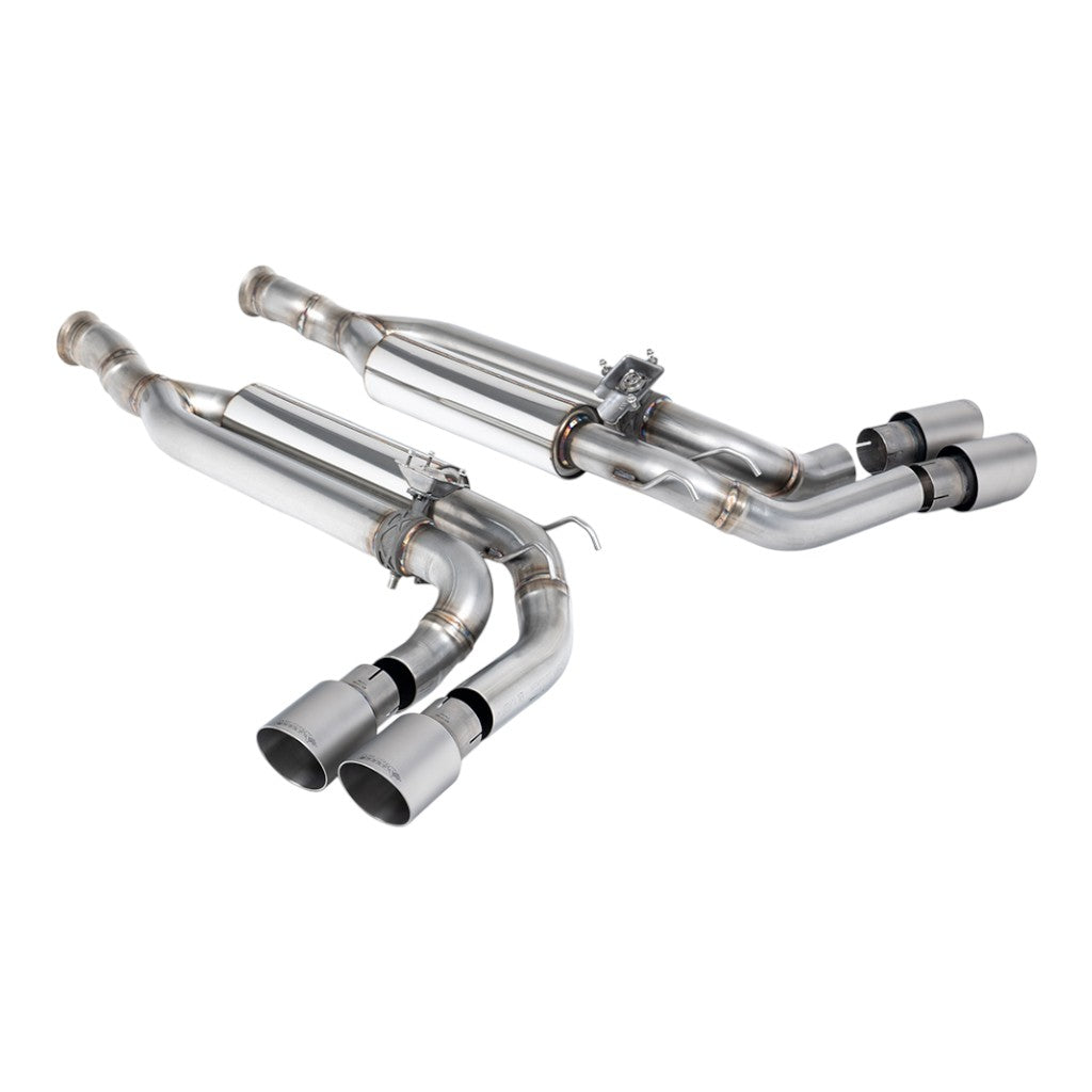 MILLTEK SSXMZ166 Cat-Back Exhaust, 2.5" (Brushed Titanium GT-90 Trims) for MERCEDES-BENZ G63 EU (W463) GPF/OPF 2019- Photo-0 