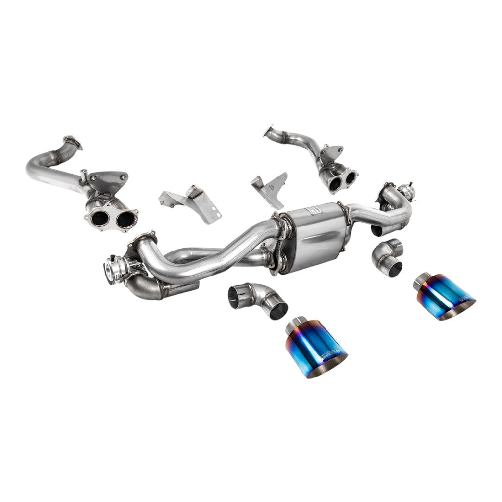 MILLTEK SSXPO187 OPF/GPF Bypass System, 2.37" (Burnt Titanium GT-115 Trims) for PORSCHE 718 Boxster GTS / Cayman GT4 2020- Photo-0 