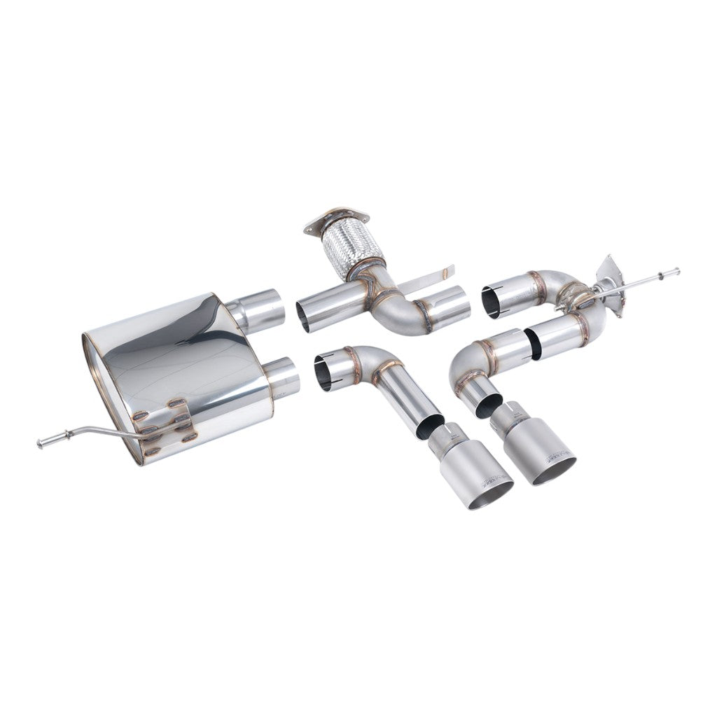 MILLTEK SSXRN428 Cat-Back Exhaust, 2.76" (Brushed Titanium GT-90 Tips) for ALPINE A110S 2019- Photo-0 