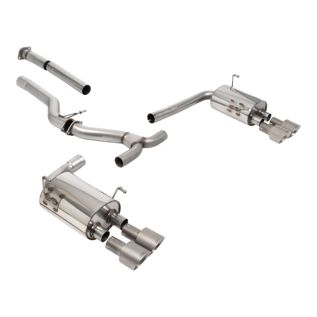 MILLTEK SSXSB157 Cat-Back Exhaust, 3'' (GT-100 Brushed Titanium Tips) for SUBARU Impreza WRX 2.4T (VB) 2022- Photo-0 