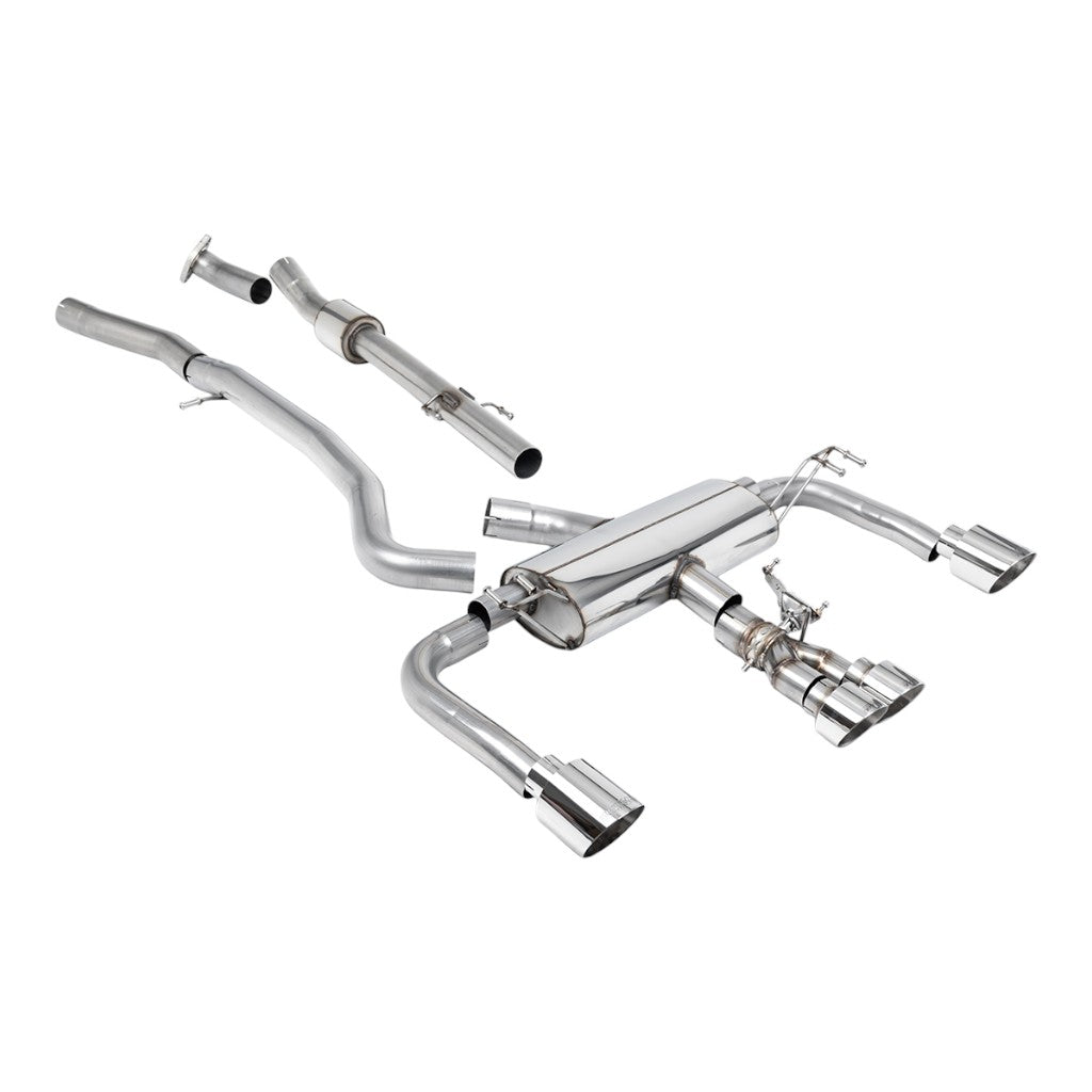 MILLTEK SSXTY149 Secondary Cat-Back Exhaust, 3" (Carbon JET-115 Trims) for TOYOTA GR Corolla 1.6 Turbo 2023- Photo-0 
