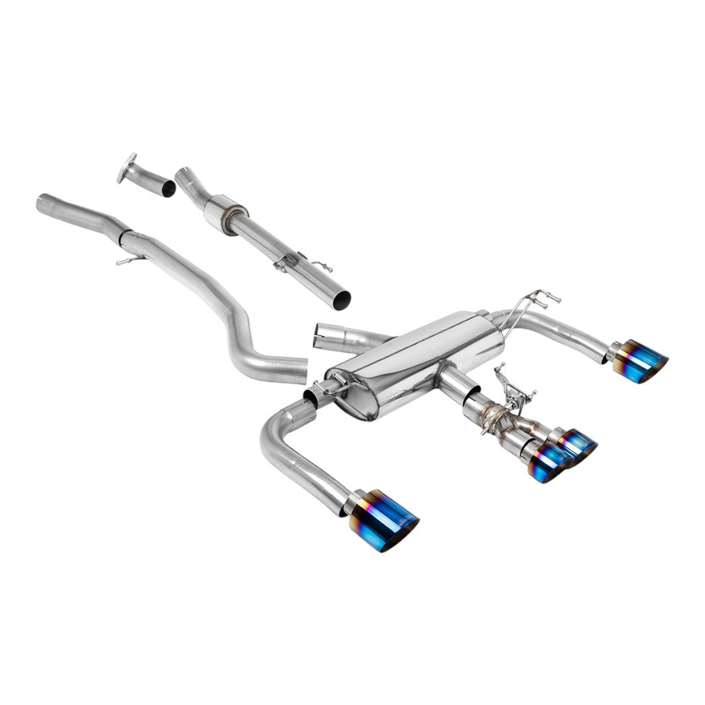MILLTEK SSXTY152 Cat-Back Exhaust, 3" (Blue Titanium GT Tips) for TOYOTA GR Corolla 1.6 Turbo 2023- Photo-0 