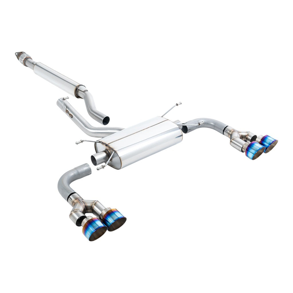 MILLTEK SSXTY165 Secondary Cat-Back Exhaust, 2.5" (Blue Titanium Tips) for TOYOTA GR86 2.4L 2022- Photo-0 
