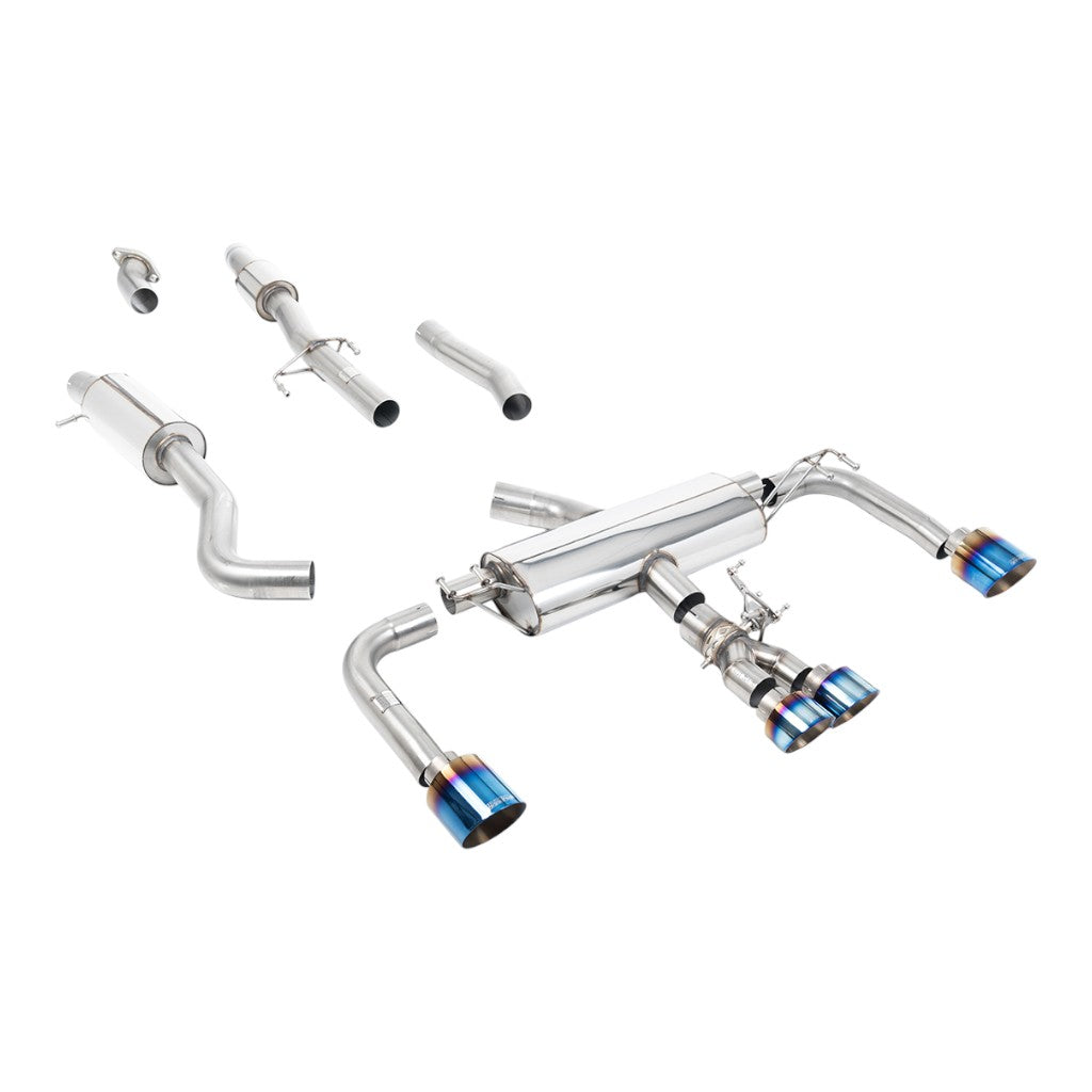 MILLTEK SSXTY166 Cat-Back Exhaust, 3" (Blue Titanium GT Tips) for TOYOTA GR Corolla 1.6 Turbo 2023- Photo-0 