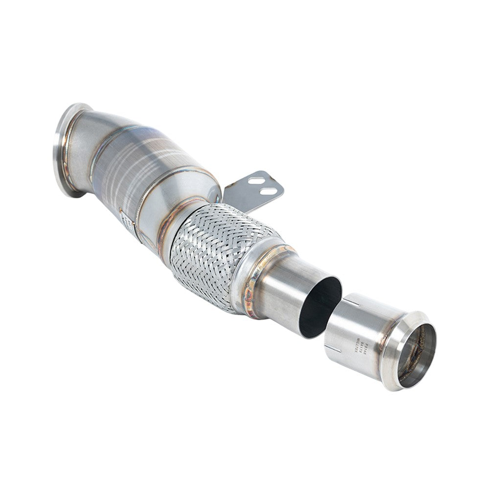 MILLTEK SSXTY168 Catted Downpipe, 3.54" for BMW M340i XDrive (G20 / G21) / TOYOTA GR Supra 3.0 (A90) Photo-0 