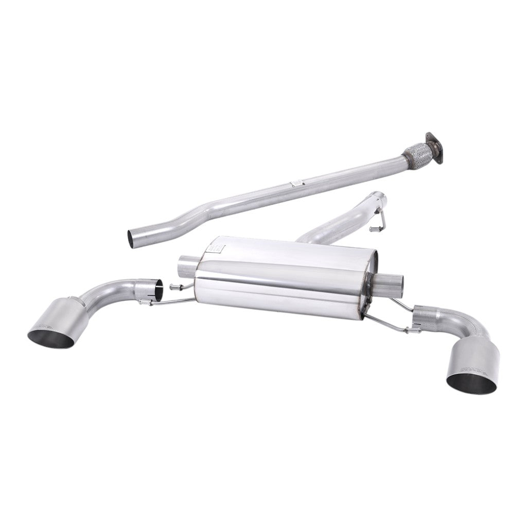 MILLTEK SSXTY172 Secondary Cat-Back Exhaust, 2.5" (Brushed Titanium Tips) for TOYOTA GR86 2.4L 2022- Photo-0 