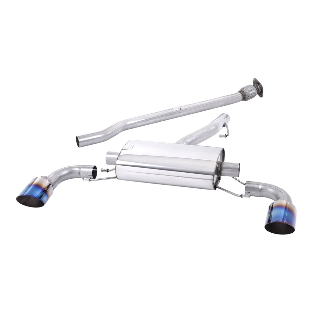 MILLTEK SSXTY173 Secondary Cat-Back Exhaust, 2.5" (Blue Titanium Tips) for TOYOTA GR86 2.4L 2022- Photo-0 