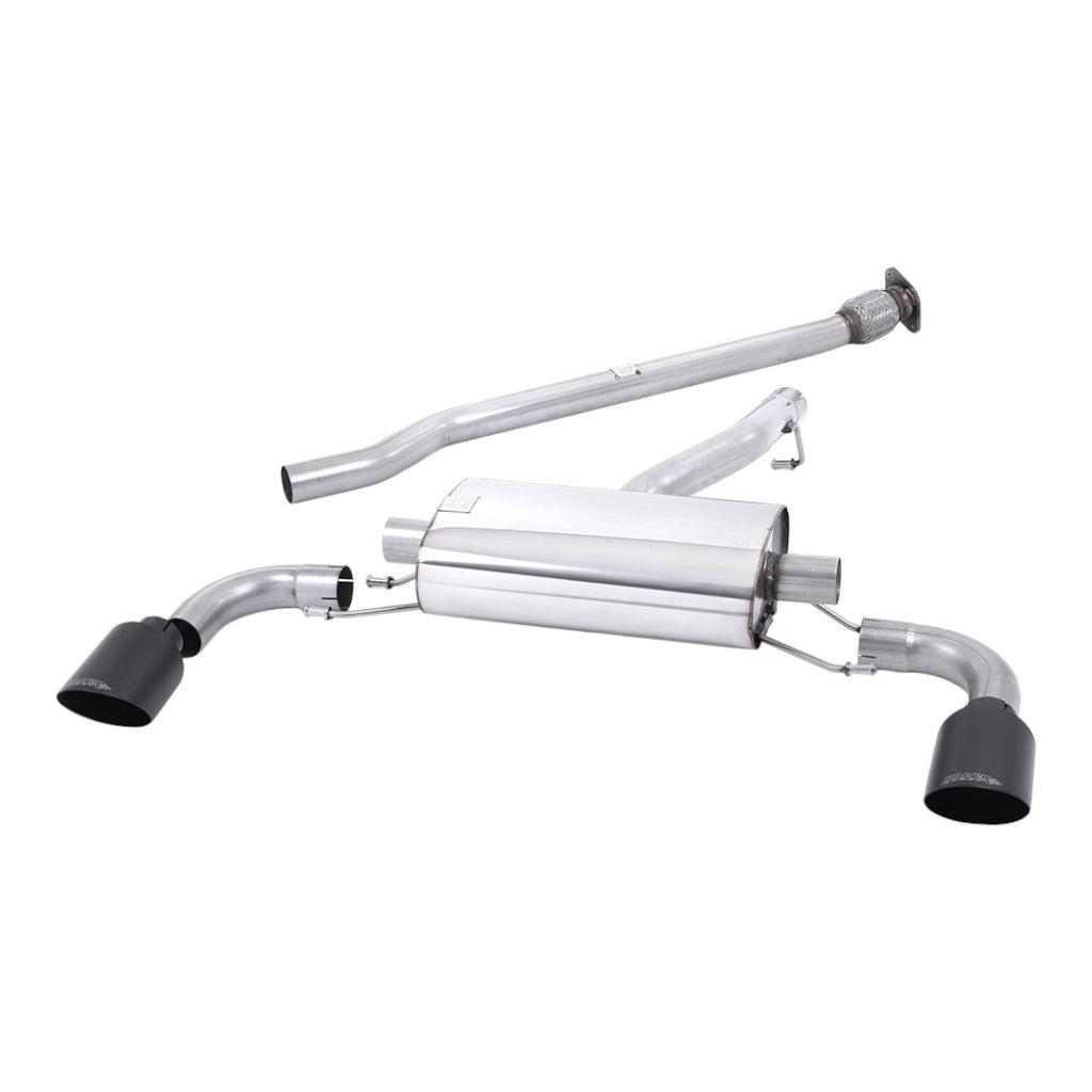 MILLTEK SSXTY176 Secondary Cat-Back Exhaust, 2.5" (Ceramic Black Tips) for TOYOTA GR86 2.4L 2022- Photo-0 