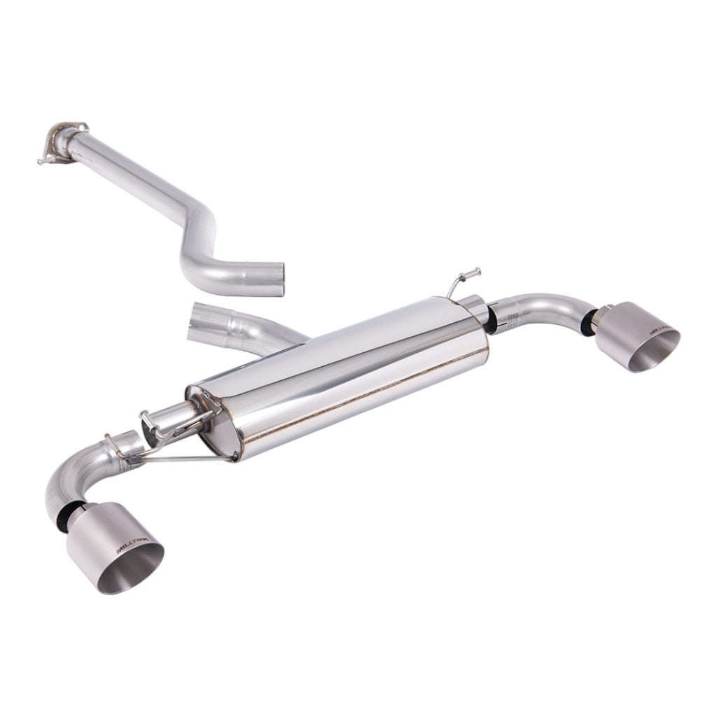 MILLTEK SSXTY207 Filter-Back Exhaust, 3" (Brushed Titanium GT-115 Trims) for TOYOTA GR Yaris (XP210) OPF/GPF 2024- Photo-0 
