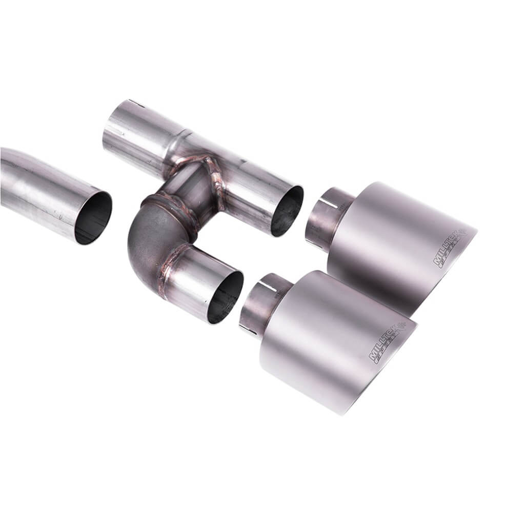 MILLTEK SSXVW699 Filter-Back Exhaust, 3.15" (Titanium GT-115 Tips) for VW Golf GTI (MK8) Photo-1 