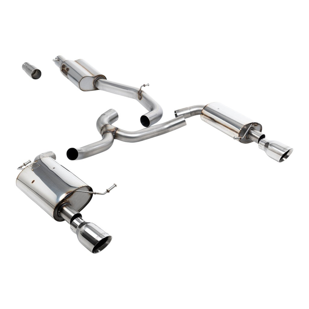 MILLTEK SSXVW752 Cat-Back Exhaust, 3" (Polished GT-100 Trims) for VW Golf Alltrack 1.8 (MK7) 2016-2021 Photo-0 