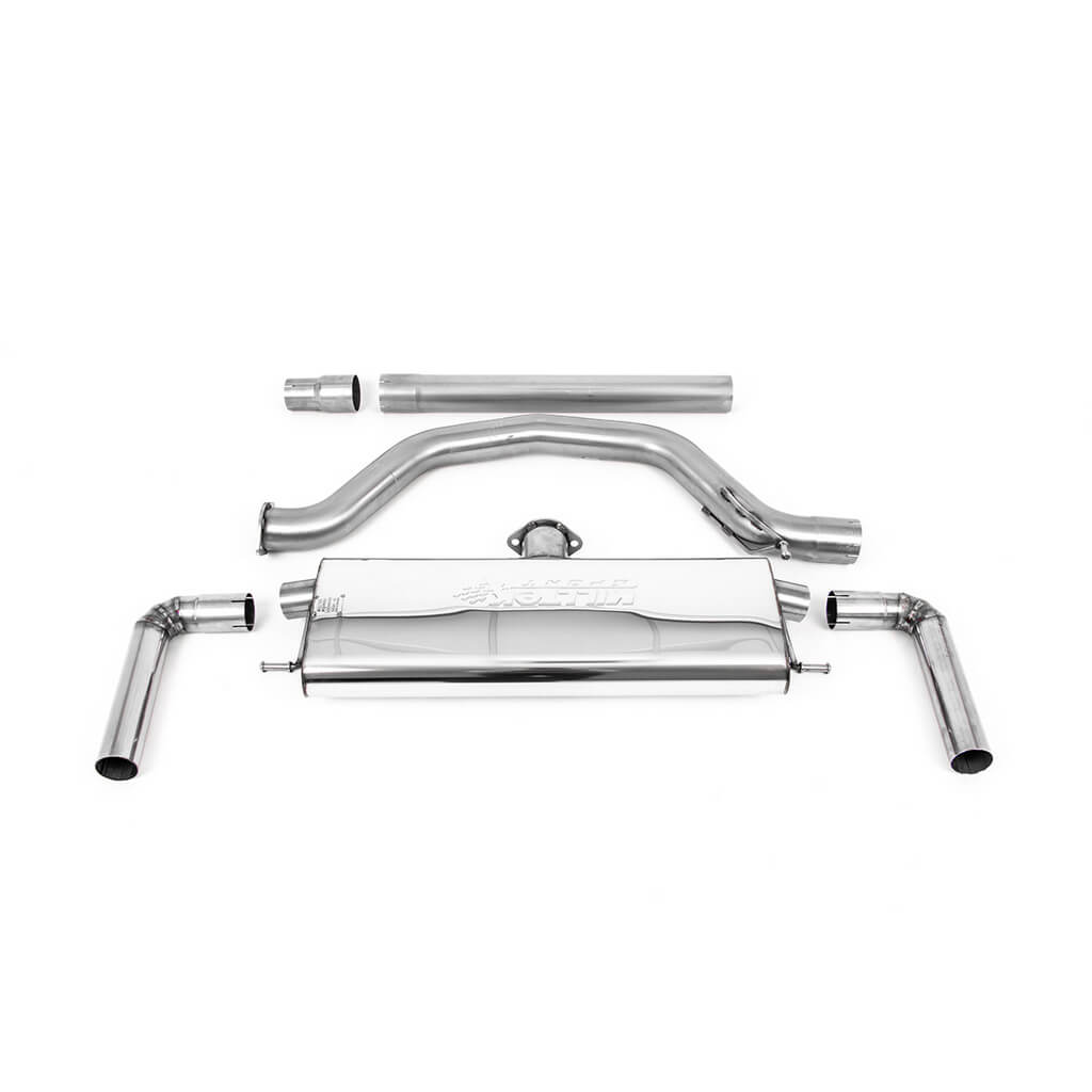 MILLTEK SSXVW759 Filter-Back Exhaust, 3.15" (Polished Tips) for VW Golf GTI / GTI Clubsport (MK8) 2020-2024 Photo-0 