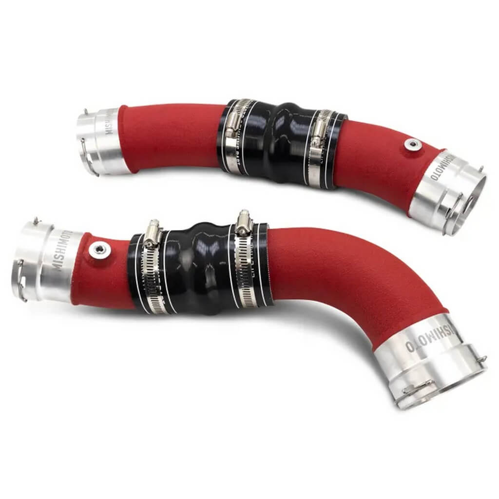 MISHIMOTO MMINT-TAC-24KSLRD Performance Intercooler Kit, Silver (Red Pipes) for TOYOTA Land Cruiser / Tacoma 2024- Photo-1 