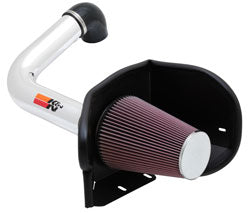 K&N 77-2556KP Performance Air Intake System PERF. INTAKE KIT; FORD F150, V8-5.4L (BRIGHT) 04-08 Photo-0 