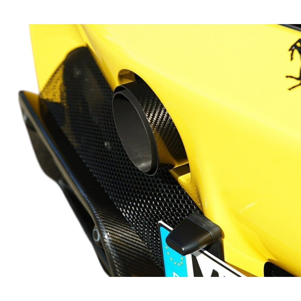 NOVITEC F1 090 50 Tailpipes, Black With Cover Carbon Gloss, 2pcs for FERRARI SF90 2019- Photo-1 