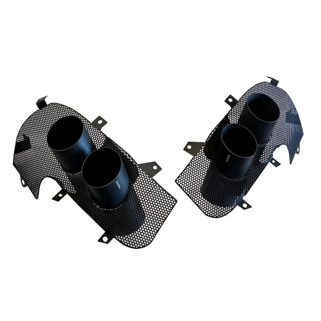NOVITEC F1 333 BL Exhaust Tailpipes, Black, 2pcs for FERRARI Portofino M 2020-2023 Photo-0 