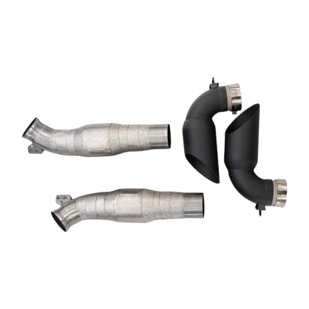 NOVITEC F1 812 50 Exhaust System, Without Flap-Regulation, Gold-Plated Inconel for FERRARI 812 Competizione 2021-2023 Photo-0 