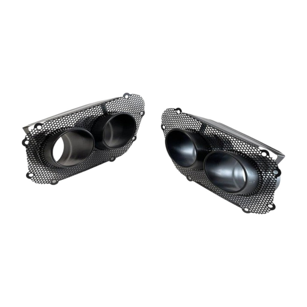 NOVITEC F1 812 BL Tail Pipes With New Mesh Insert, Black, 2pcs for FERRARI 812 Superfast / GTS Photo-0 