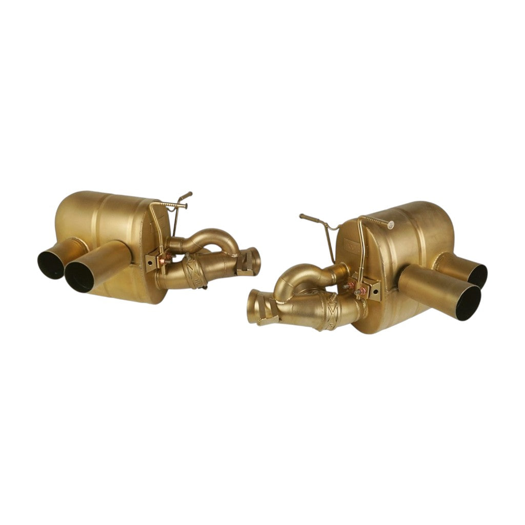 NOVITEC F1 999 51 Exhaust System, With Flap-Regulation, Gold-Plated Inconel for FERRARI Monza SP1 / SP2 2018-2021 Photo-0 