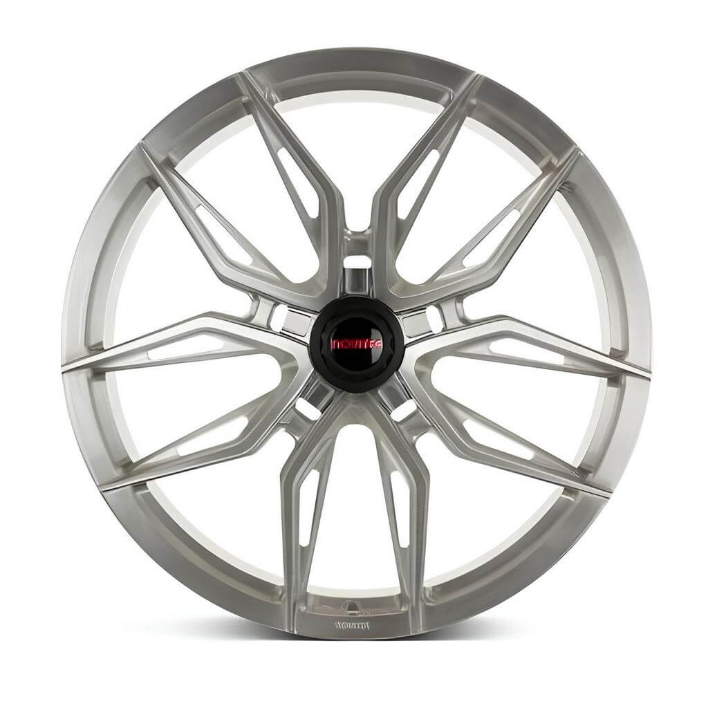 NOVITEC F4 666 26 Wheels And Tyres Set NF11 Forged, Central Lock Look, Transparent Color, Brushed for FERRARI Purosangue 2022- Photo-0 