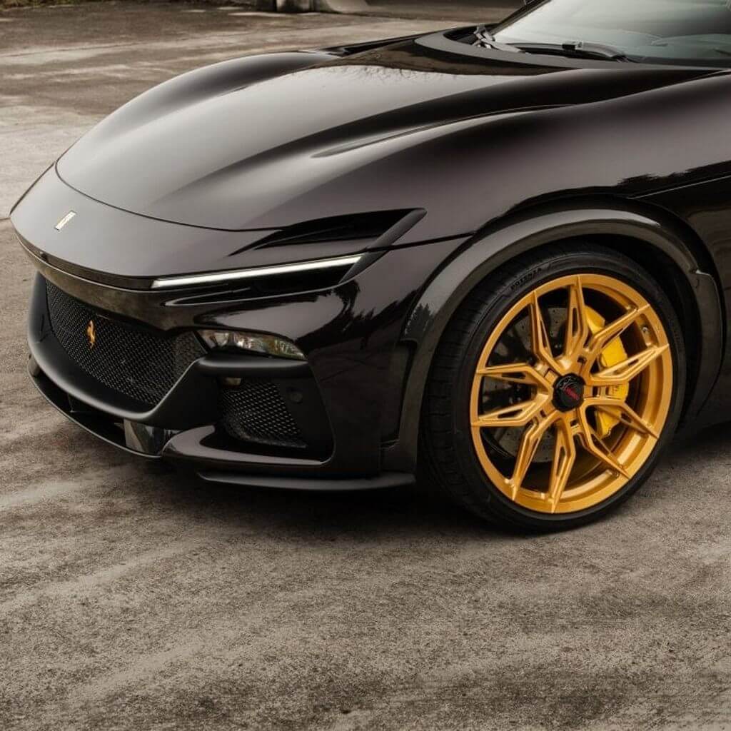 NOVITEC F4 666 27 Wheels And Tyres Set NF11, Forged, Central Lock Look, Transparent Color, Polished for FERRARI Purosangue 2022- Photo-1 
