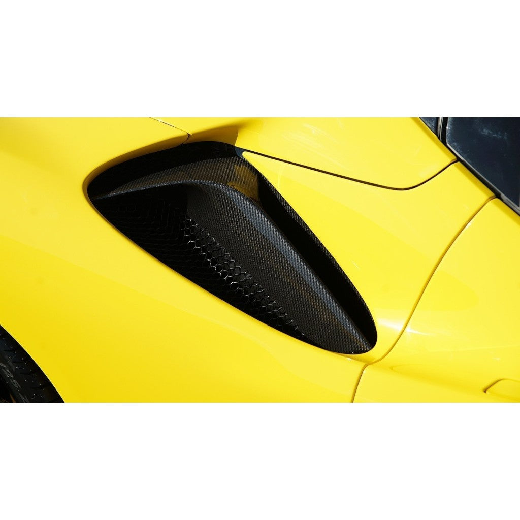 NOVITEC F6 090 33 Air-Guide Sidewall, Visible Carbon for FERRARI SF90 2019- Photo-1 